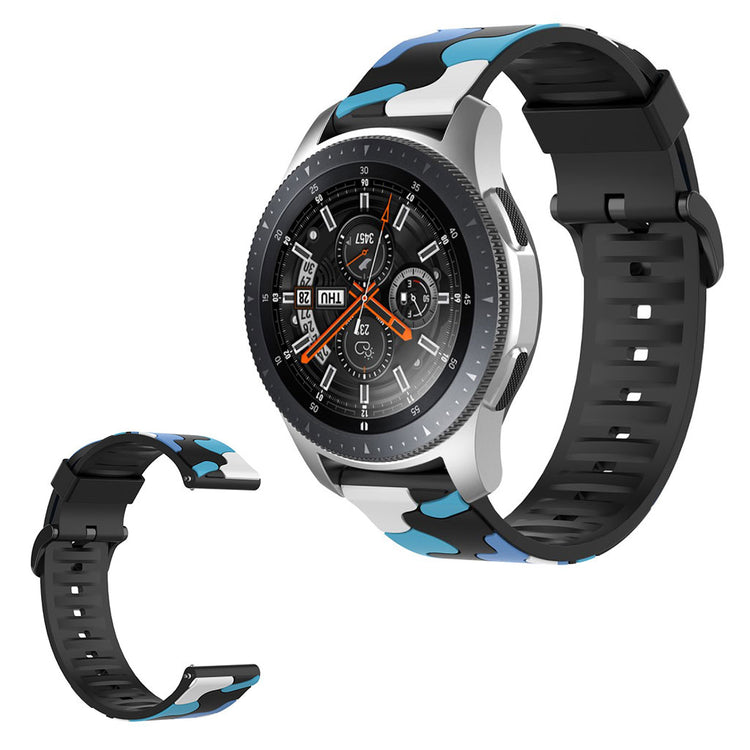 Samsung Galaxy Watch 3 (45mm) / Samsung Galaxy Watch (46mm) Silikone Rem - Blå#serie_6