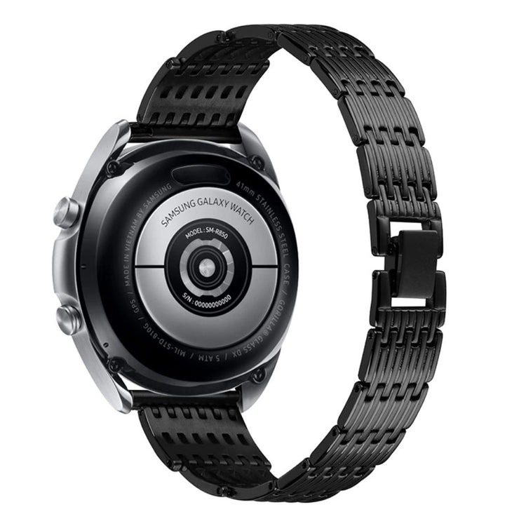 Samsung Galaxy Watch 3 (45mm) / Samsung Galaxy Watch (46mm) Metal og Rhinsten Rem - Sort#serie_3