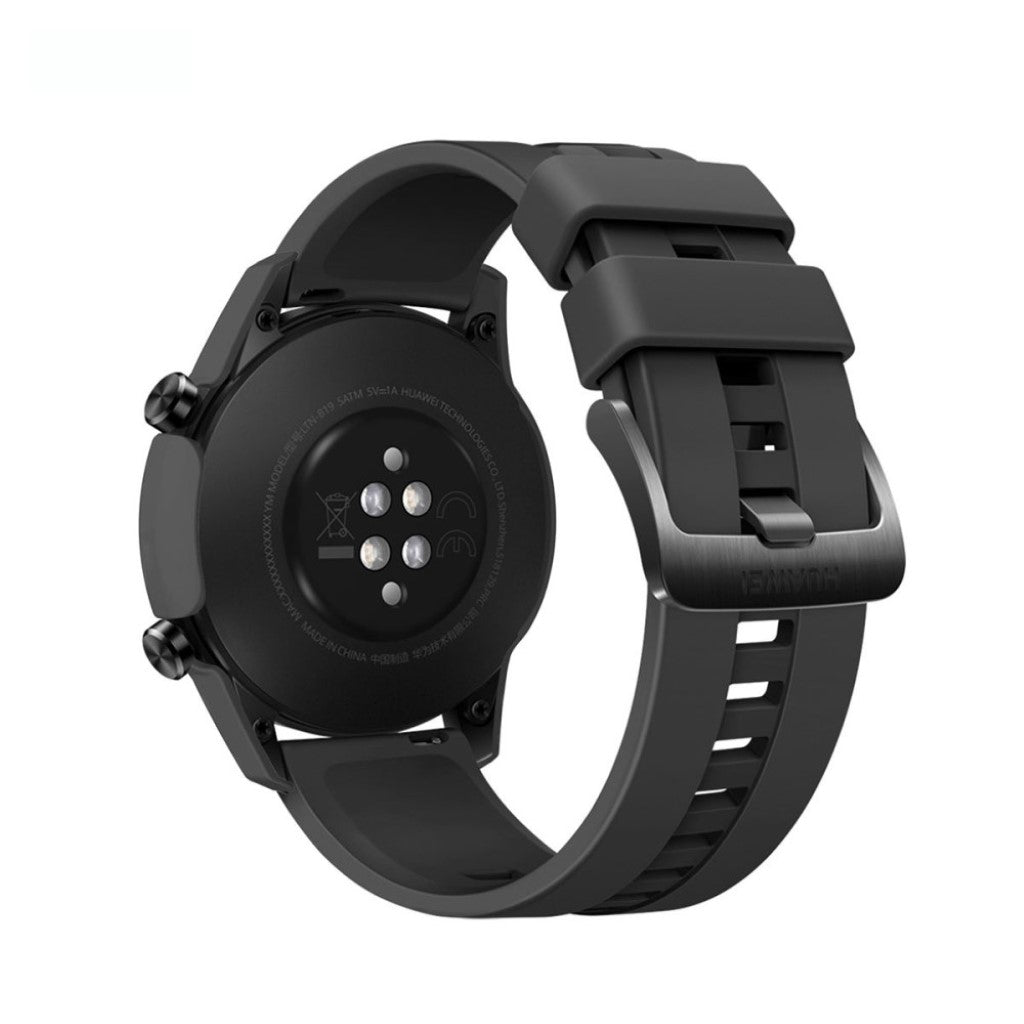 Super Flot Huawei Watch GT 2 46mm Silikone Cover - Sort#serie_1