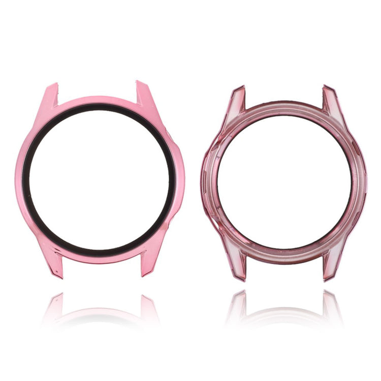 Mega Godt Huawei Watch GT 2 46mm Cover med Skærmbeskytter i Silikone og Hærdet Glas - Pink#serie_2