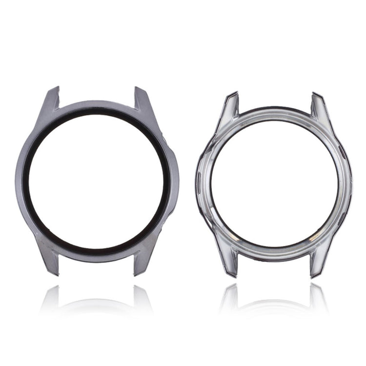 Mega Godt Huawei Watch GT 2 46mm Cover med Skærmbeskytter i Silikone og Hærdet Glas - Sølv#serie_3