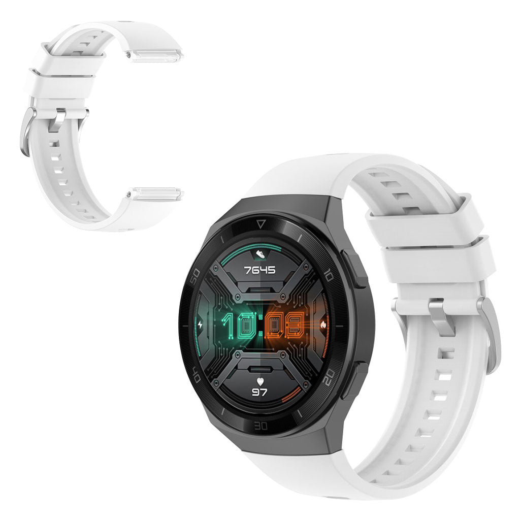 Helt vildt flot Huawei Watch GT 2e Silikone Rem - Hvid#serie_2
