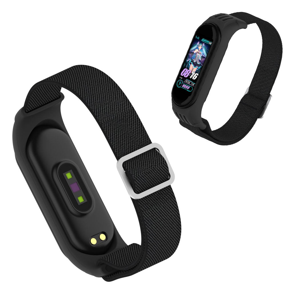 Xiaomi Mi Smart Band 6 / 5 nylon watch band - Black#serie_1
