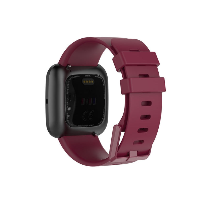 Stilfuld Fitbit Versa 2 / Fitbit Versa Lite Silikone Rem - Størrelse: L - Rød#serie_4