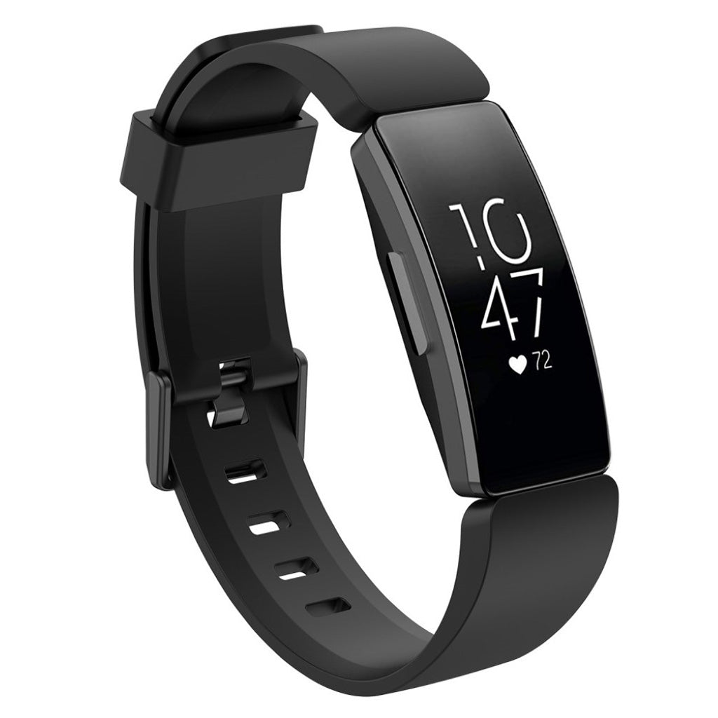 Fortrinligt Fitbit Inspire Silikone Rem - Sort#serie_1