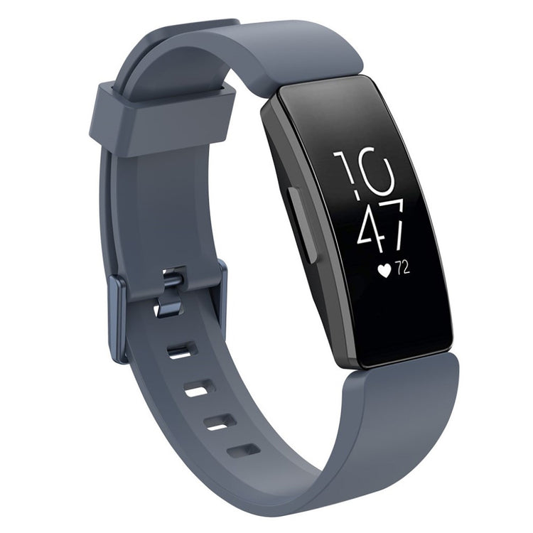 Fortrinligt Fitbit Inspire Silikone Rem - Sølv#serie_3
