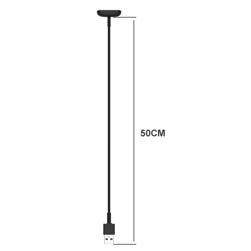 50cm Fitbit Charge 5 / Fitbit Luxe Magnetisk  USB Ladestation - Sort#serie_091