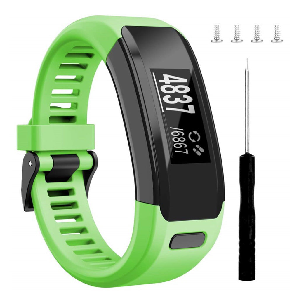 Meget flot Garmin Vivosmart HR Silikone Rem - Grøn#serie_5