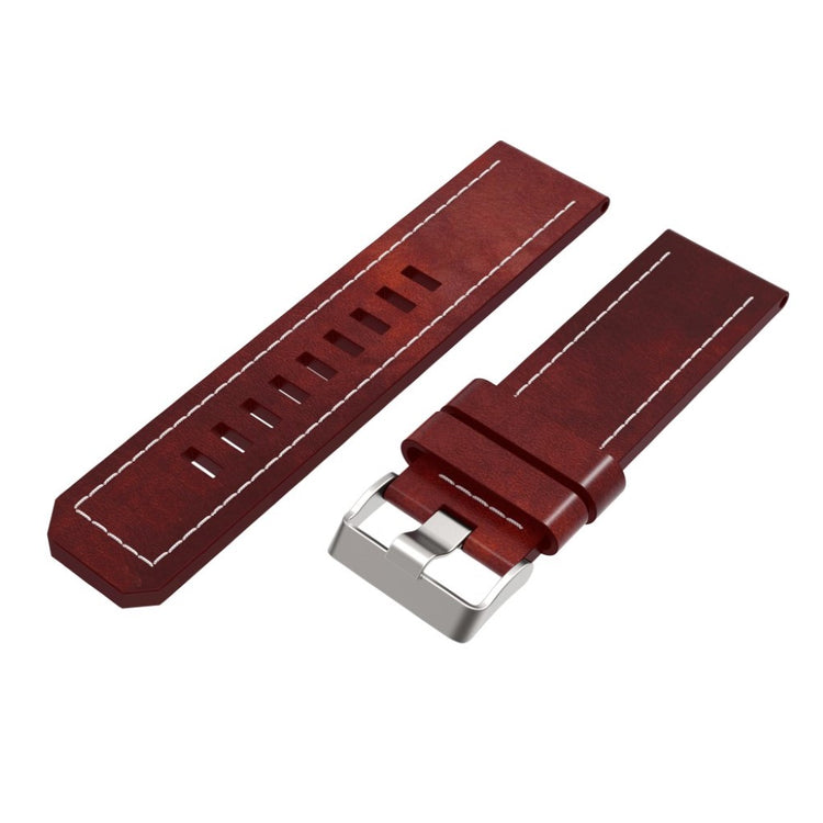 Kønt Garmin Fenix 5X / Garmin Tactix Charlie Kunstlæder Rem - Brun#serie_025