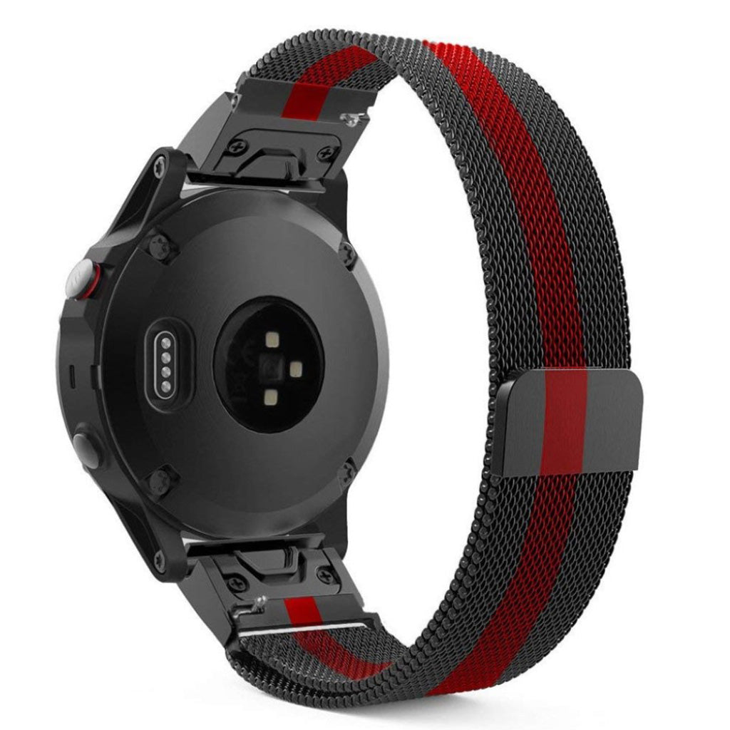 Yndigt Garmin Fenix 5X / Garmin Tactix Charlie Silikone Rem - Sort#serie_027