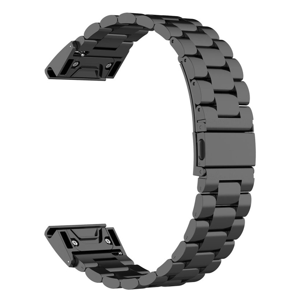 Pænt Universal Garmin Metal Rem - Sort#serie_2