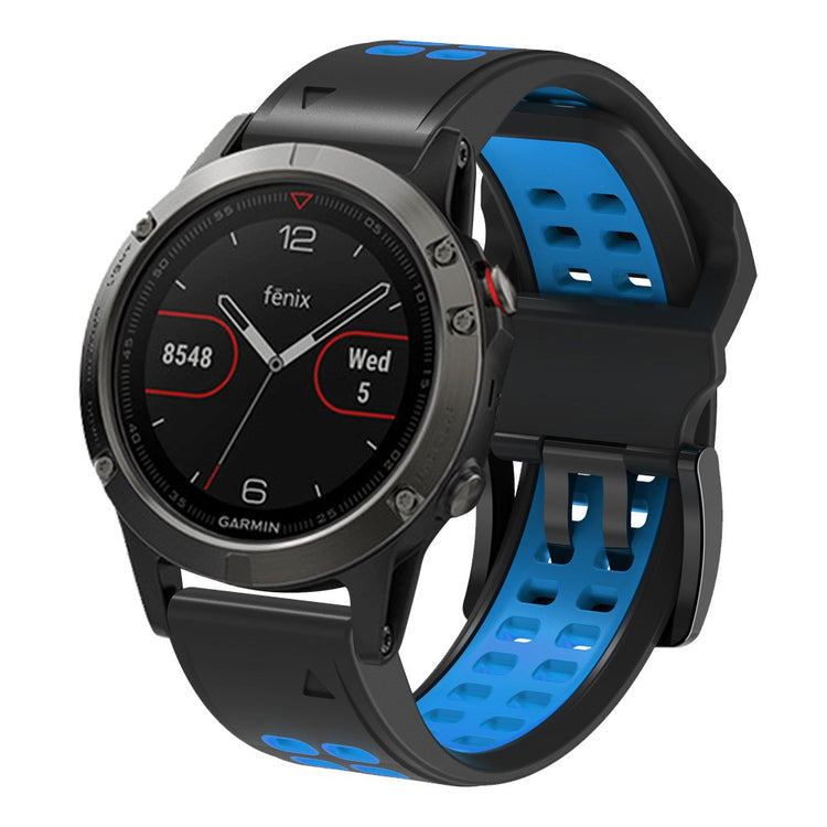 Vildt pænt Universal Garmin Silikone Rem - Blå#serie_7