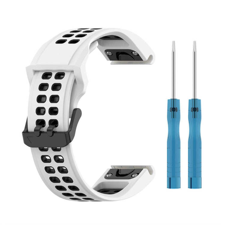 Slidstærk Universal Garmin Silikone Rem - Hvid#serie_1