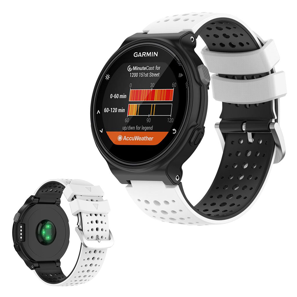 Solid Universal Garmin Silikone Rem - Hvid#serie_2