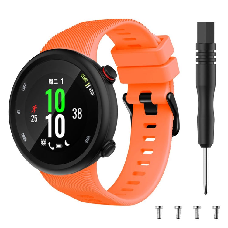 Sejt Garmin Forerunner 45S Silikone Rem - Orange#serie_7