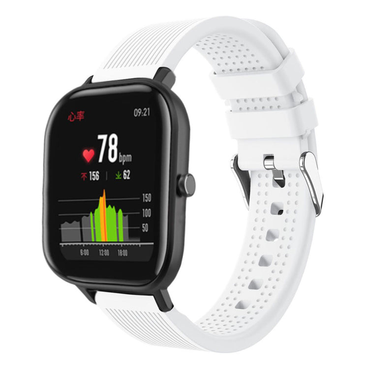 Super cool Amazfit Bip Lite Silikone Rem - Hvid#serie_2