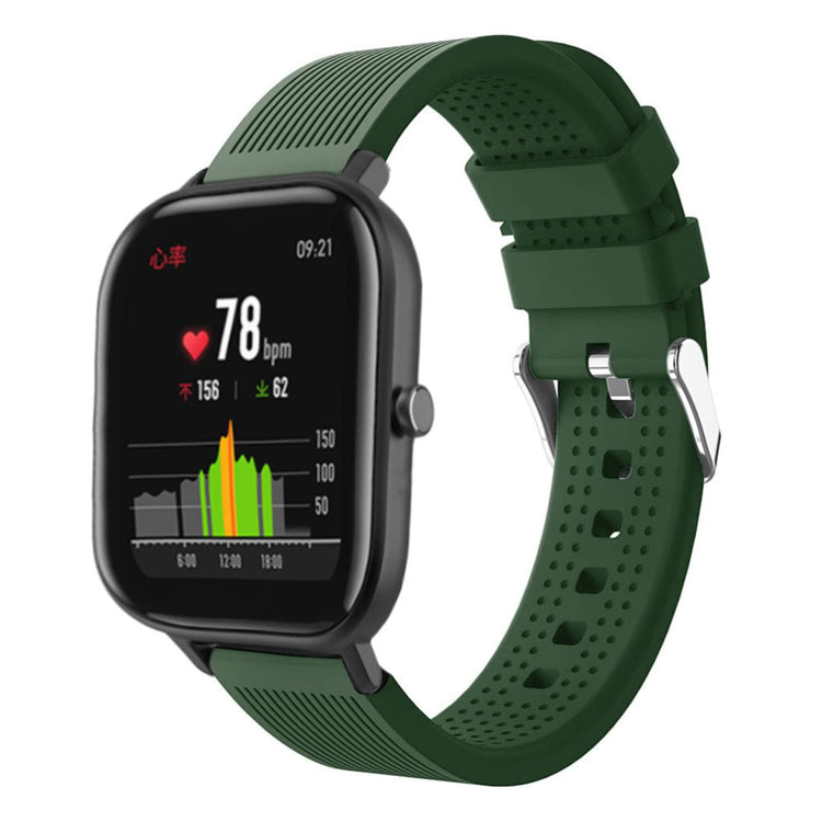 Super cool Amazfit Bip Lite Silikone Rem - Grøn#serie_8