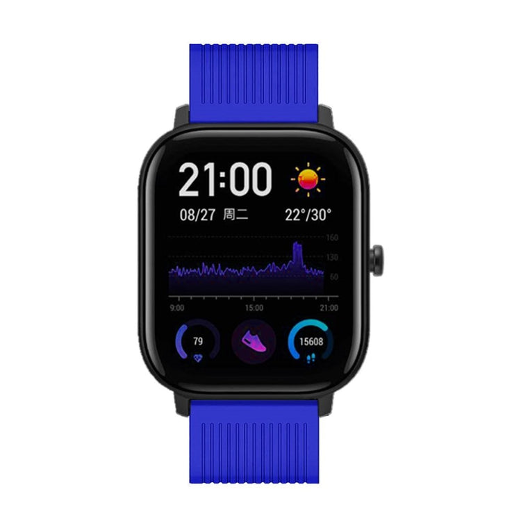 Super cool Amazfit Bip Lite Silikone Rem - Blå#serie_9
