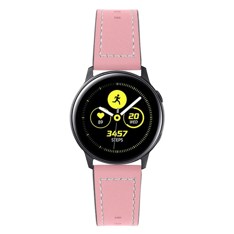 Haylou Solar LS05 / Xiaomi Mi Watch Color Sports Ægte læder Rem - Pink#serie_3
