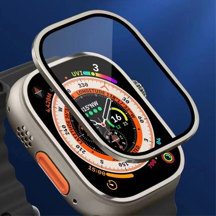 Vildt Fint Universal Cover med Skærmbeskytter i Metal og Glas passer til Apple Watch Ultra 2 / Apple Watch Ultra - Orange#serie_2