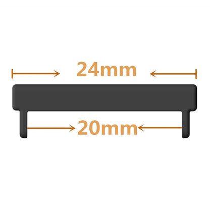 1 Pair Suunto 7 / 9 / D5i Metal Connector Kit 24mm to 20mm Watch Lug Adapters Watchband Accessories - Sort#serie_014
