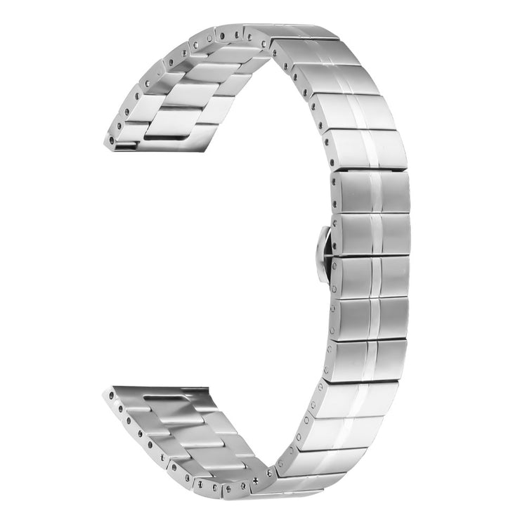 Garmin Vivomove Sport / Venu 2 Plus Stainless Steel Smartwatch Strap Slim Wrist Band - Silver#serie_1