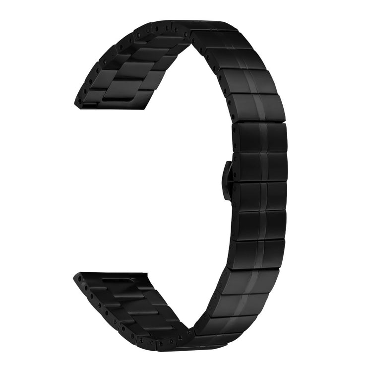 Huami Amazfit Pop Pro Stainless Steel Watch Strap Line Design Replacement Wrist Band - Black#serie_2