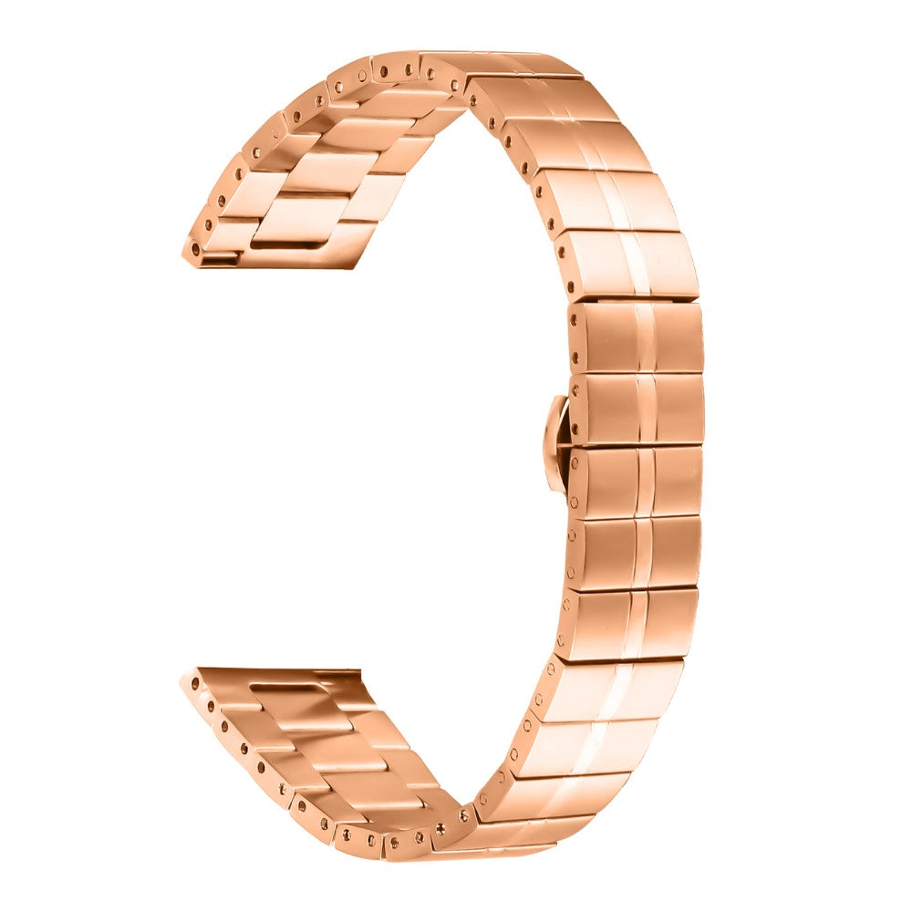 Huami Amazfit Pop Pro Stainless Steel Watch Strap Line Design Replacement Wrist Band - Rose Gold#serie_4