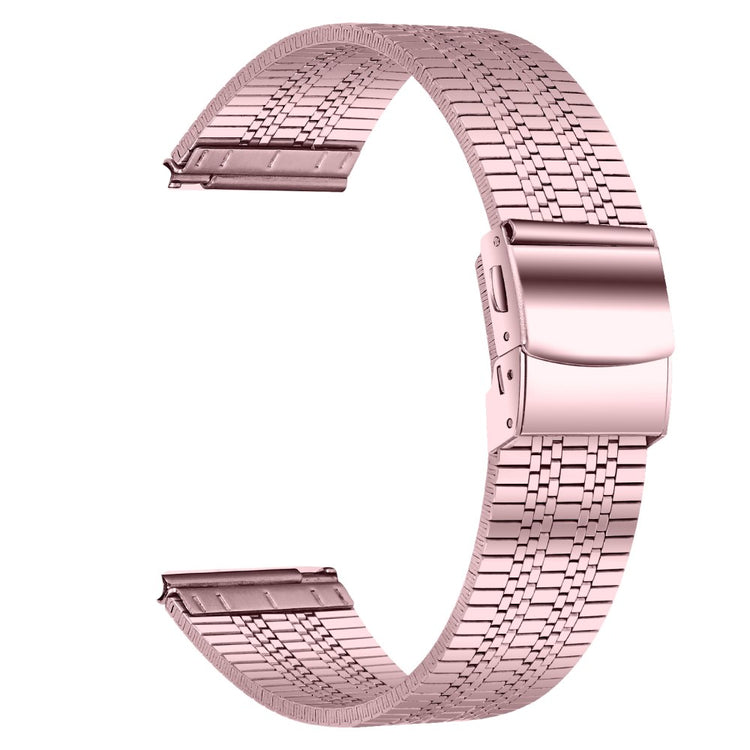 Garmin Vivoactive 4 Replacement Band Stylish 22mm Stainless Steel Watch Strap - Rose Pink#serie_6