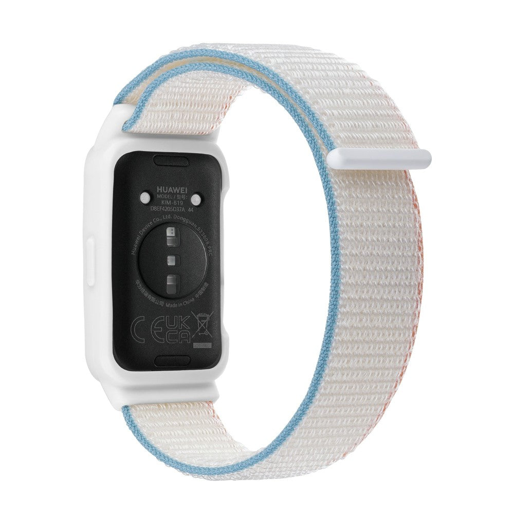 Huawei Band 8 / 9 Nylon Loop Watch Strap with Integrated Flexible Protective Case - Cream White#serie_5