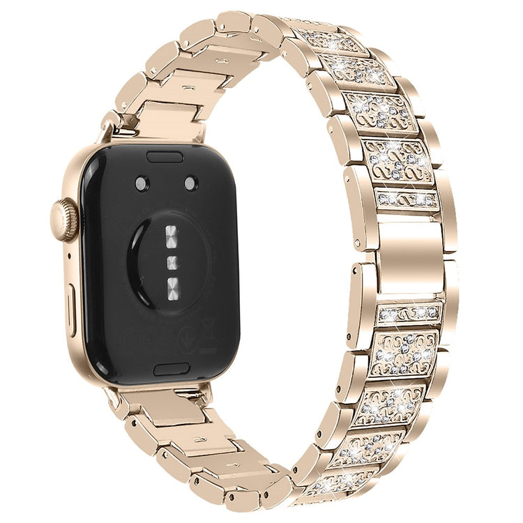 Huawei Watch Fit 3 Metal Band Smart Watch Wrist Strap with Rhinestone - Champagne Gold#serie_4