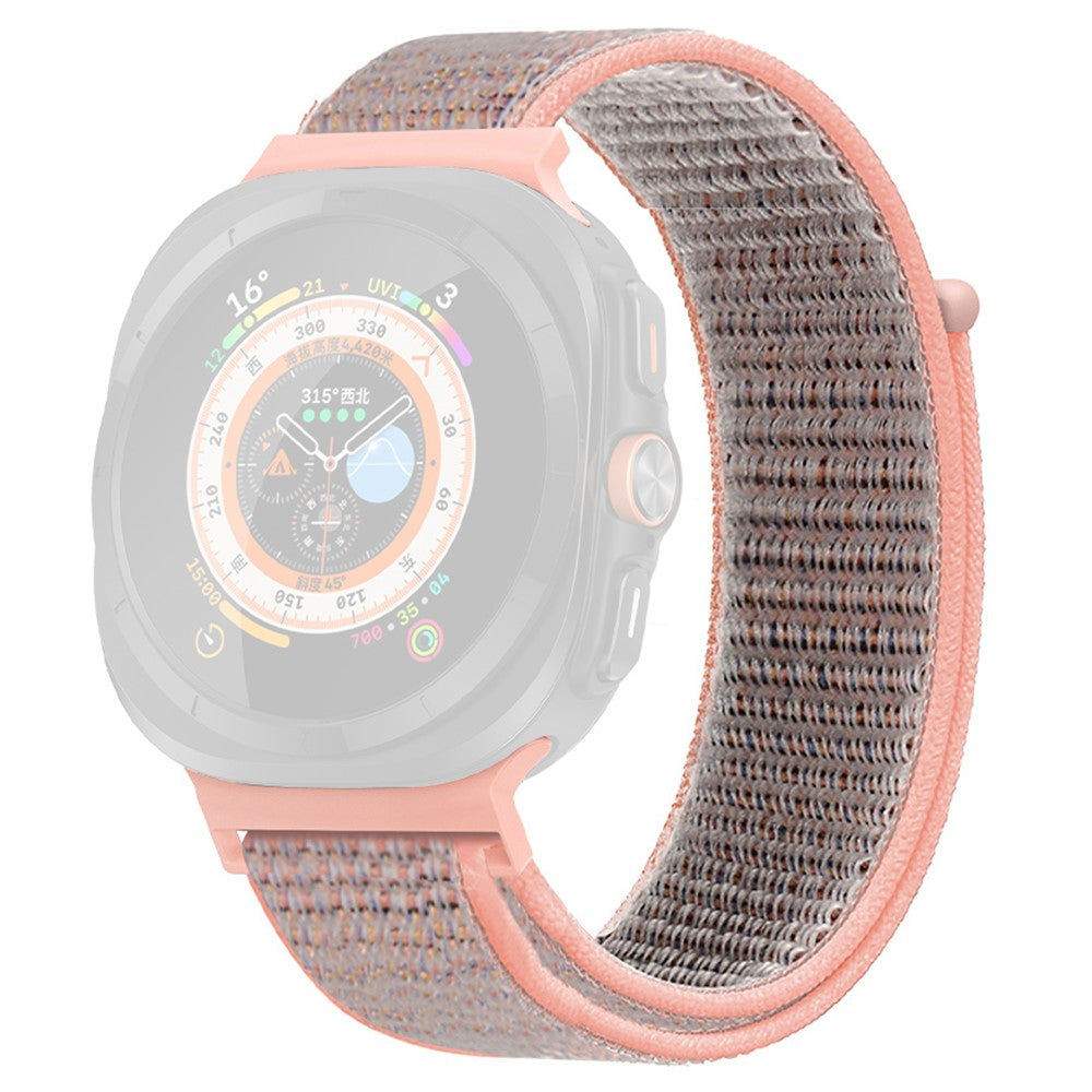 Samsung Galaxy Watch Ultra 47mm Adjustable Braided Nylon Band Replacement Wrist Strap - Pink#serie_9