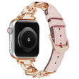 Riktigt Elegant Apple Smartwatch Äkta Läder Universell Armband