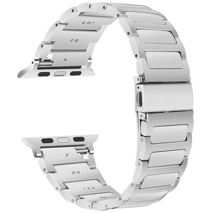 Apple Watch Series 41mm - 40mm - 38mm Sports Watch Strap Zinc Alloy Wrist Band - Silver#serie_6