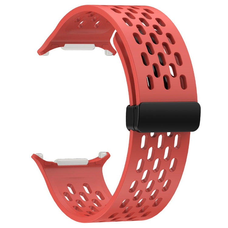 KALEBOL Samsung Galaxy Watch Ultra 47mm Silicone Band Magnetic Replacement Strap - Red#serie_4