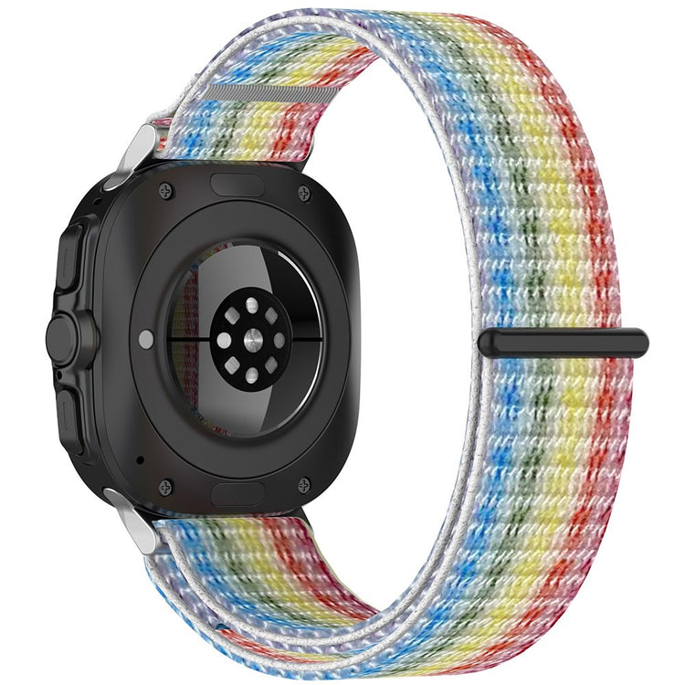 KALEBOL Samsung Galaxy Watch Ultra 47mm Watch Strap Magic Tape Braided Nylon Wrist Band - Rainbow#serie_3