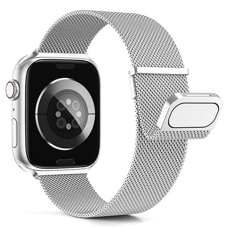 KALEBOL Apple Watch Series 49mm - 45mm - 44mm - 42mm Milanese Magnetic Watch Strap - Silver#serie_7