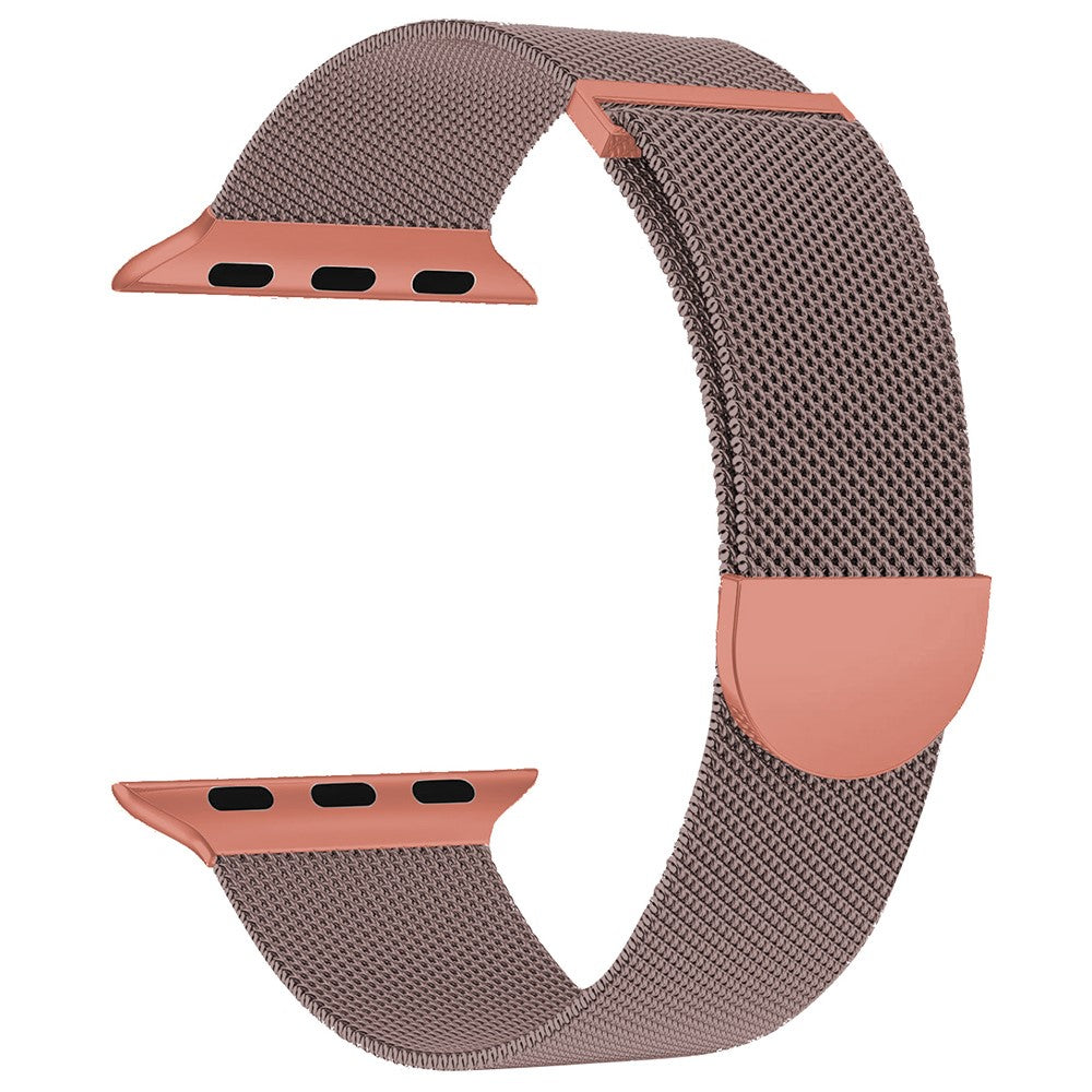 KALEBOL Apple Watch Series 41mm - 40mm - 38mm Milanese Metal Watchband - Pink / Orange#serie_1