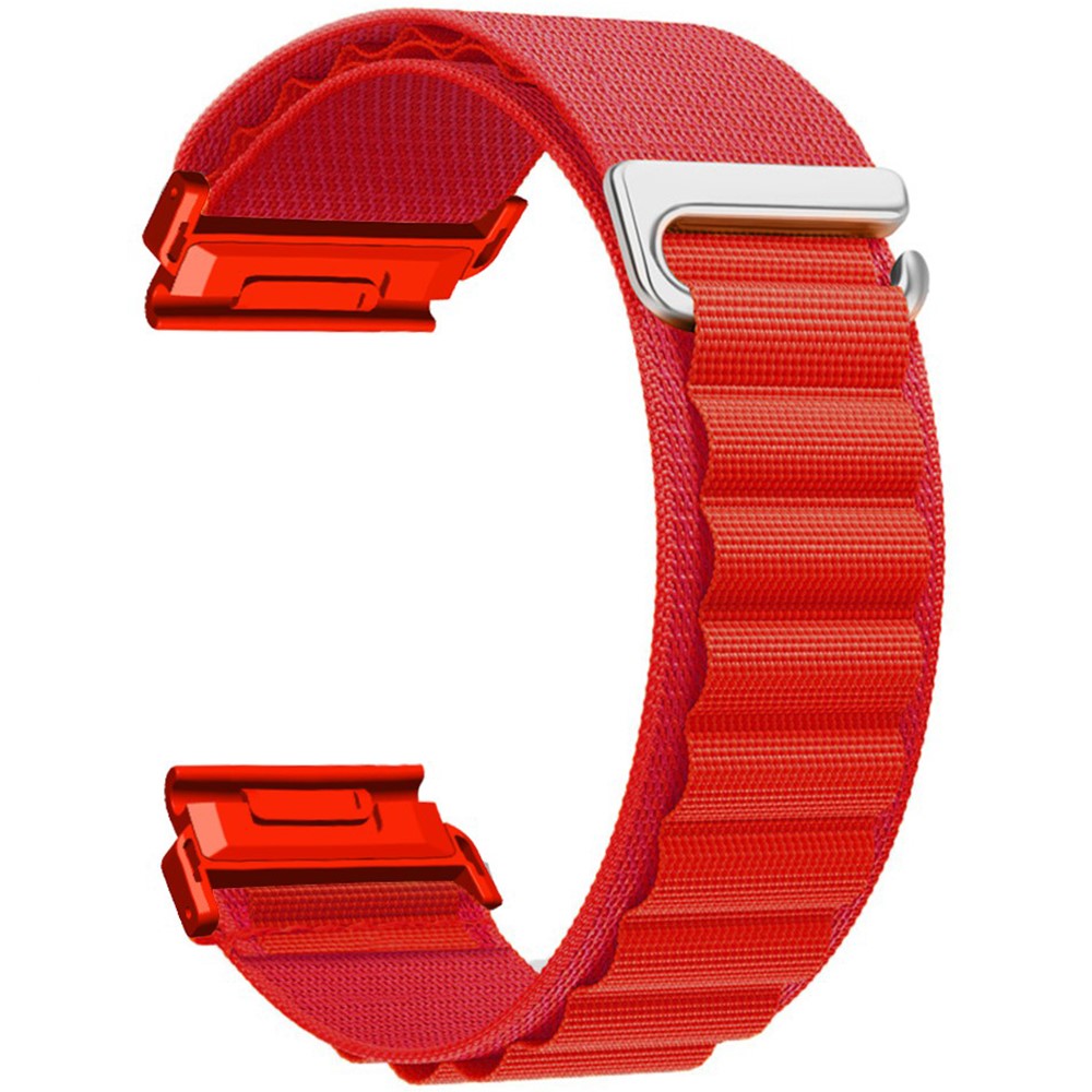 Garmin Fenix 7X Pro / 7X Watch Band 26mm Quick Release C Buckle Nylon Watch Strap - Red#serie_7