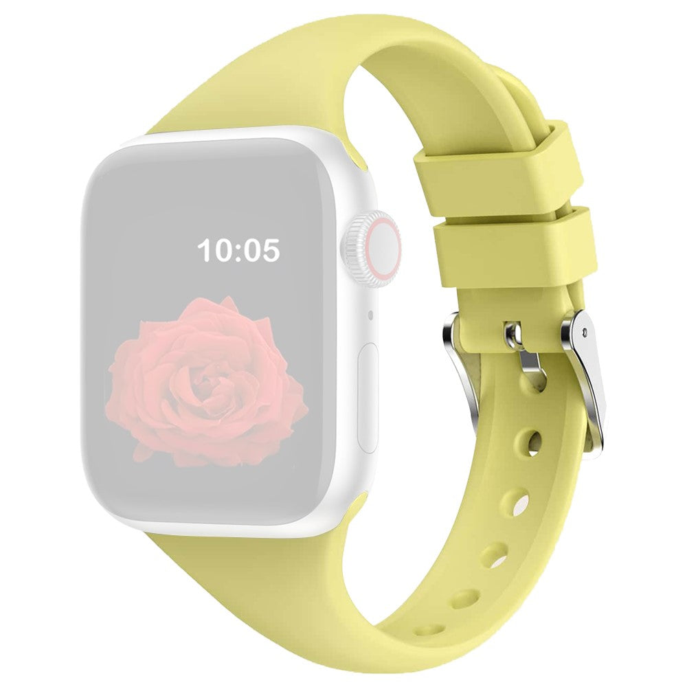 Apple Watch Series 49mm - 45mm - 44mm - 42mm Strap Silicone Sport Watch Band - Milk Yellow#serie_9