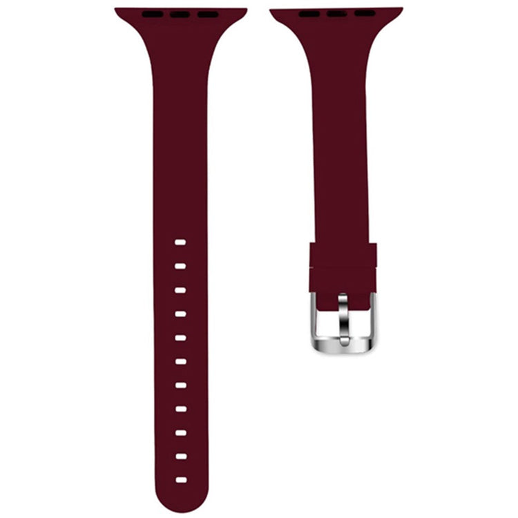 Apple Watch Series 41mm - 40mm - 38mm Band Soft Silicone Watch Strap - Wine Red#serie_1