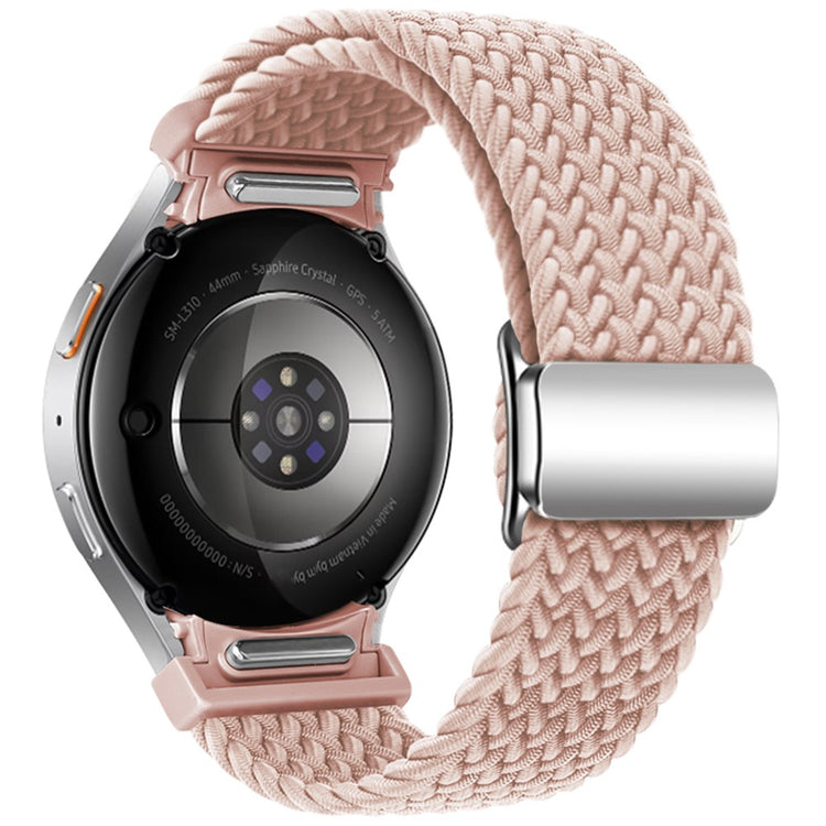 Samsung Galaxy Watch 20mm Braided Watch Band Magnetic Strap - Sand Pink#serie_6