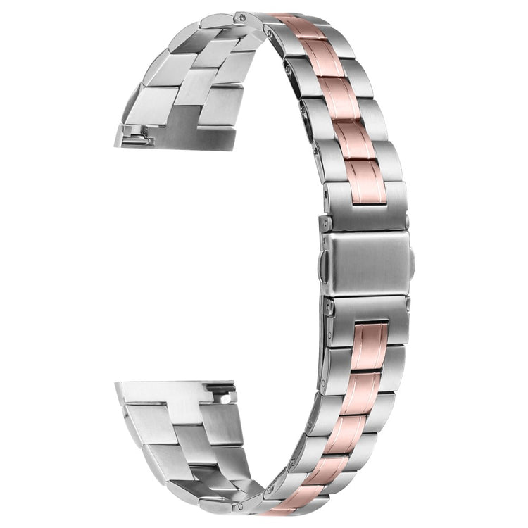 TicWatch GTX Smartwatch Strap Three-Bead Stainless Steel Wrist Band - Silver+Pink Gold#serie_1