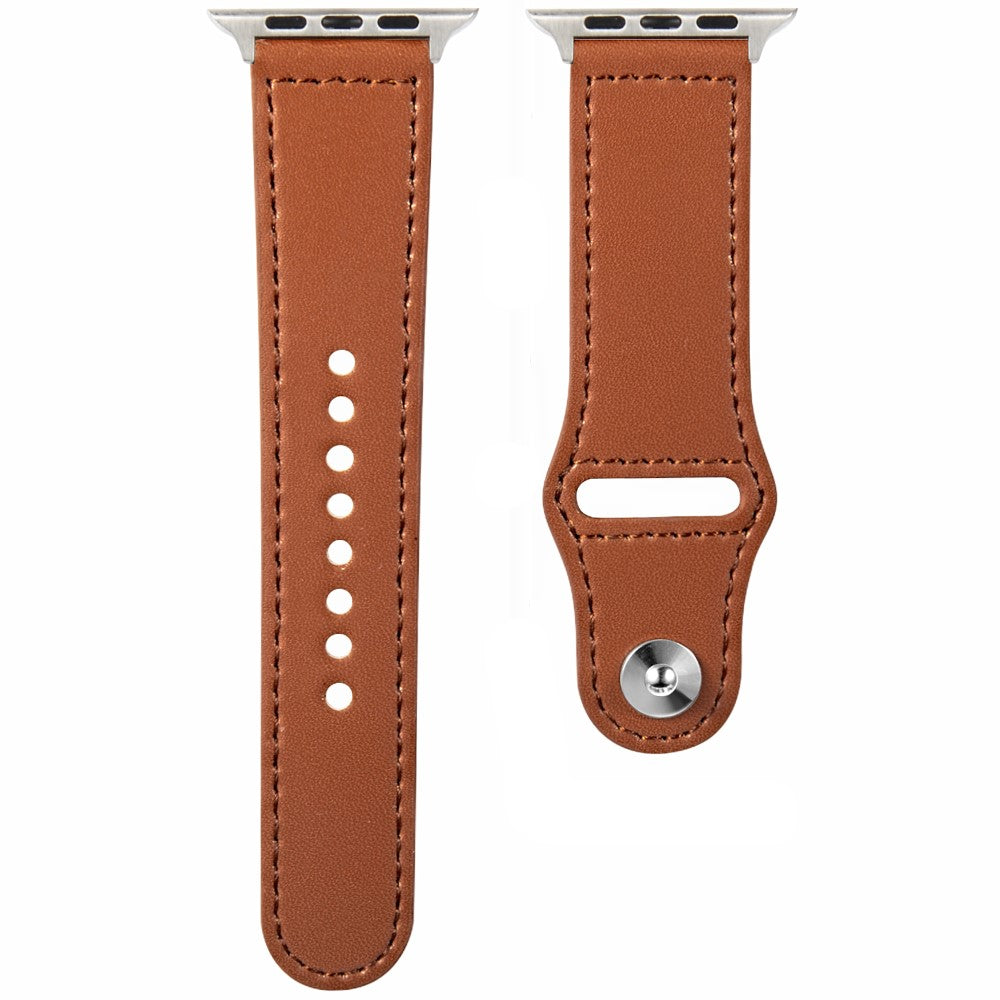 KALEBOL Apple Watch Series 49mm - 45mm - 44mm - 42mm Watch Strap, Large Buckle - Brown#serie_1