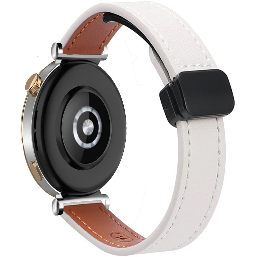 Samsung Galaxy Watch 20mm Magnetic Buckle Slim Microfiber Leather Watch Strap - Apricot#serie_6