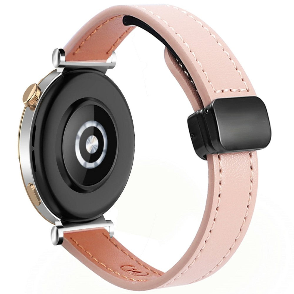 Samsung Galaxy Watch 20mm Magnetic Buckle Slim Microfiber Leather Watch Strap - Pink#serie_11