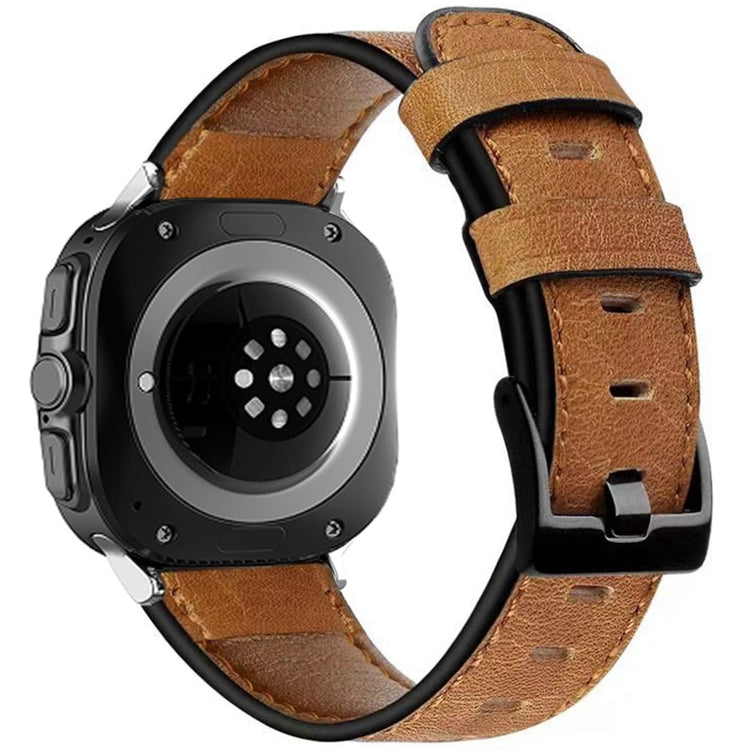 Samsung Galaxy Watch Ultra 47mm Vintage Watch Strap Replacement Vegan Leather Wrist Band - Brown#serie_7