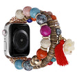 Mycket Sött Apple Smartwatch Metall Och Sten Universell Armband