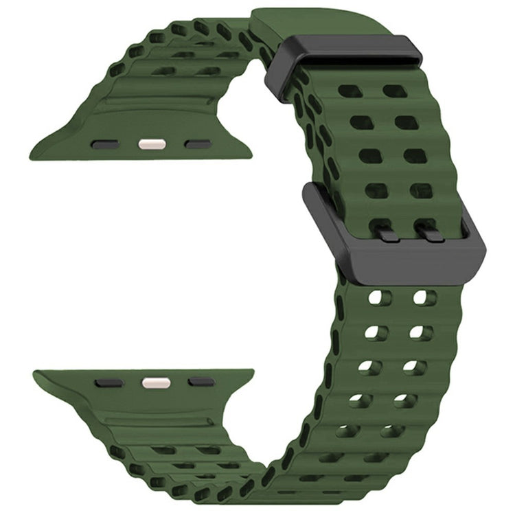 Silicone Strap for Apple Watch Series 49mm - 45mm - 44mm - 42mm Ocean Band - Army Green#serie_3