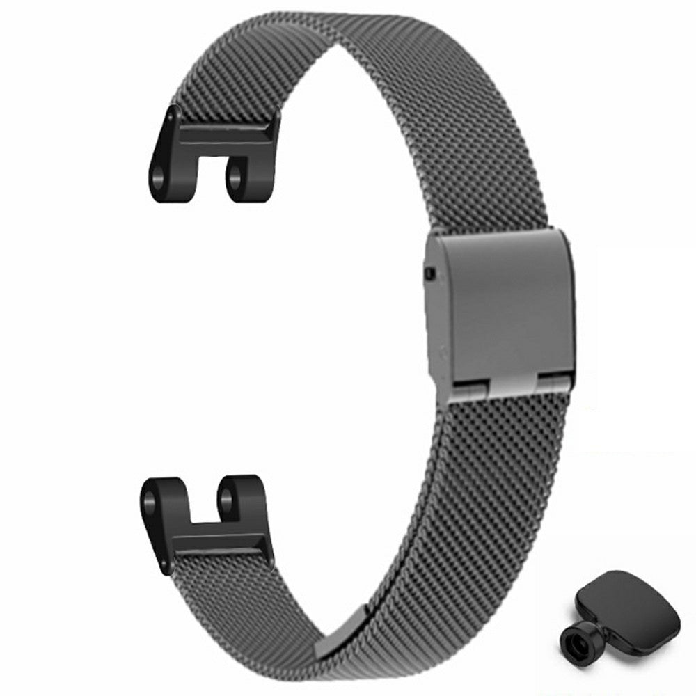 Garmin Lily Metal Watch Strap Milanese Mesh Wrist Band Replacement with Tool - Black#serie_1